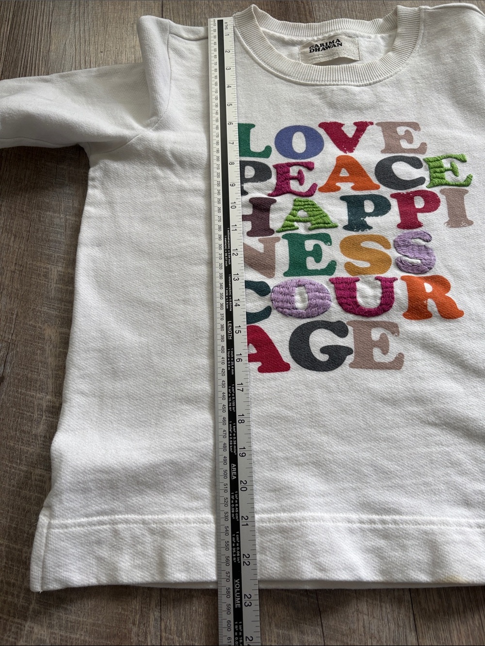 Anthropologie Garima Dhawan White Crewneck Sweatshirt - Picture 9 of 11